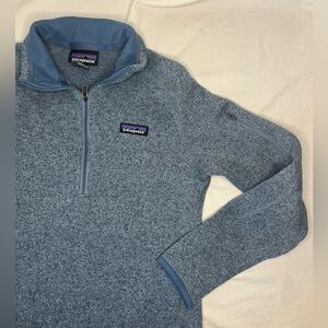 Patagonia better sweater blue fleece quarter zip woman’s small cozy outdoor